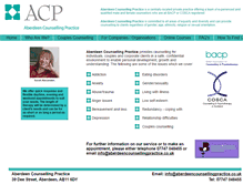 Tablet Screenshot of aberdeencounsellingpractice.co.uk